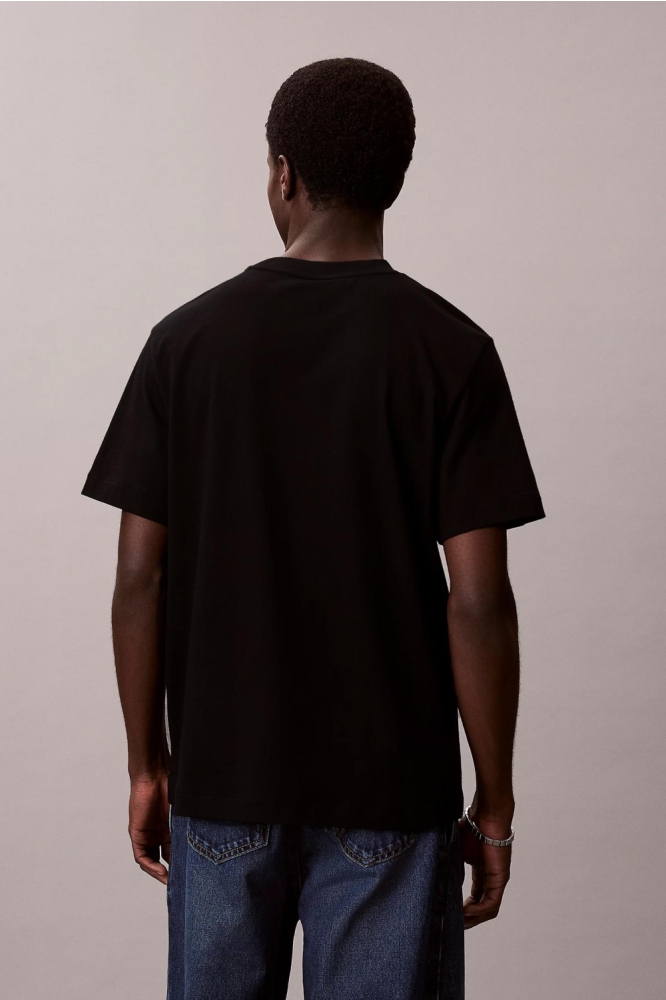 Calvin Klein zwarte heren t-shirt | Model achteraanzicht