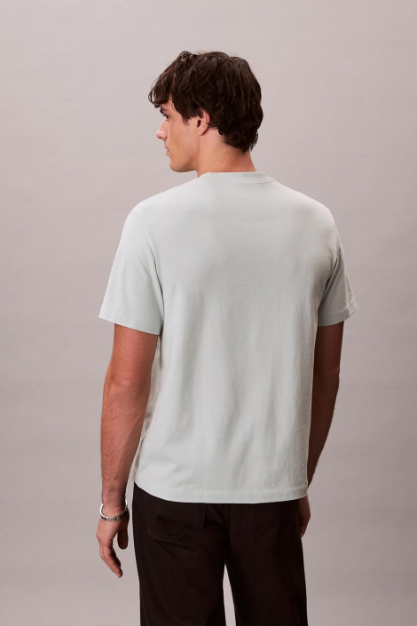 Calvin Klein groene heren t-shirt | Model achteraanzicht