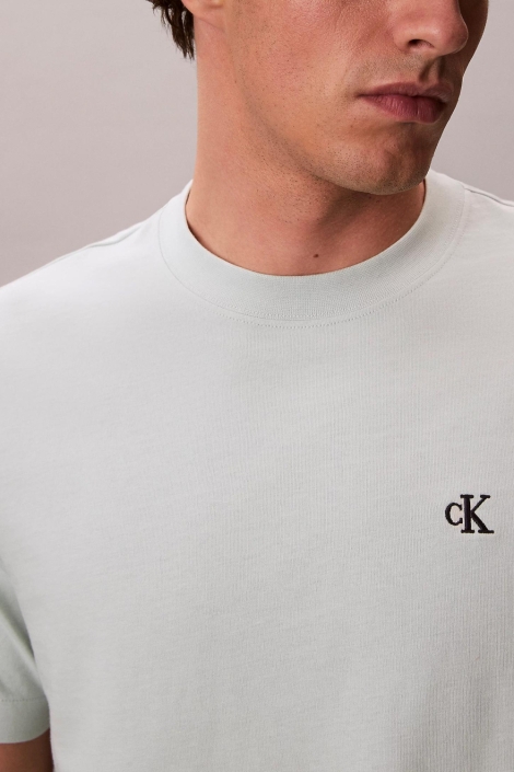 Calvin Klein groene heren t-shirt | Close up