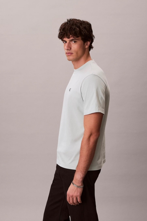 Calvin Klein groene heren t-shirt | Model zijaanzicht