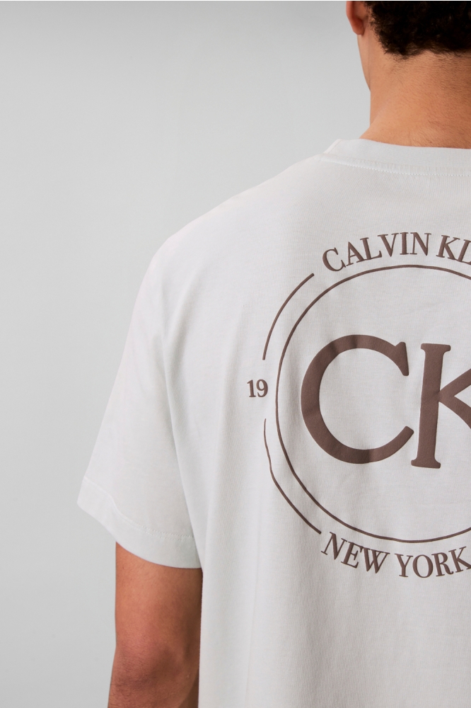 Calvin Klein groene heren t-shirt | Close up