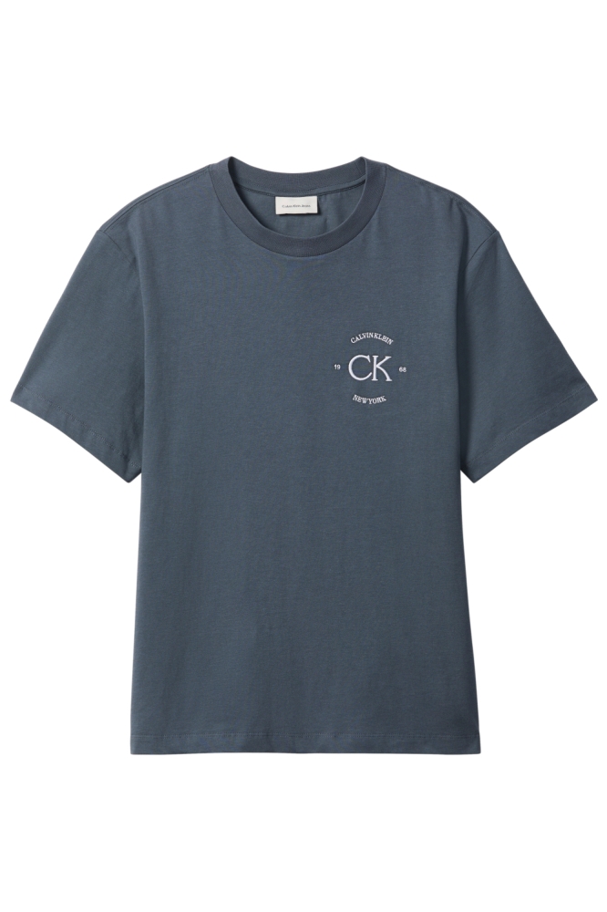 Calvin Klein blauwe heren t-shirt | Vooraanzicht