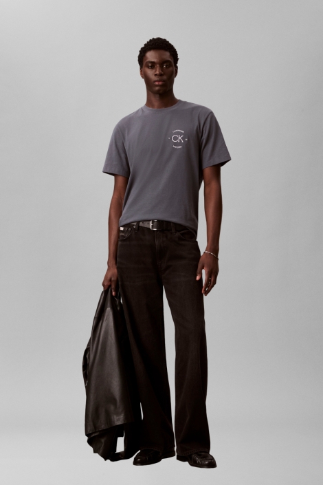 Calvin Klein blauwe heren t-shirt | Model