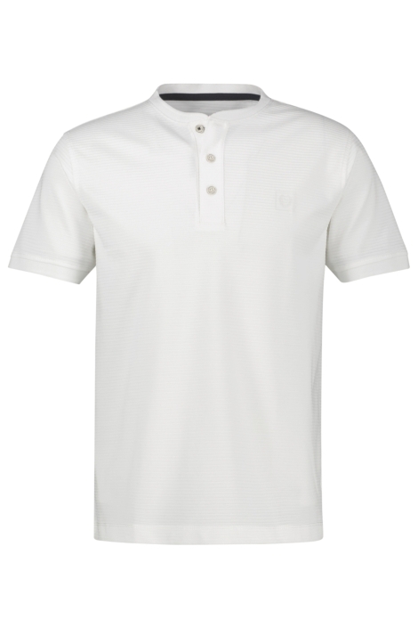 Lerros witte heren t-shirt | Vooraanzicht