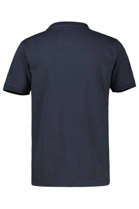 Lerros blauwe heren t-shirt | Achteraanzicht