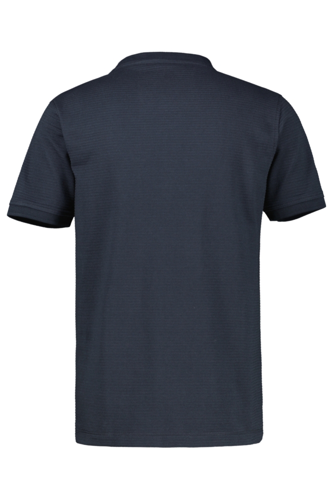 Lerros blauwe heren t-shirt | Achteraanzicht