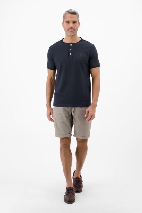 Lerros blauwe heren t-shirt | Model