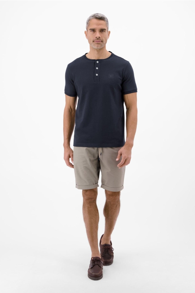 Lerros blauwe heren t-shirt | Model