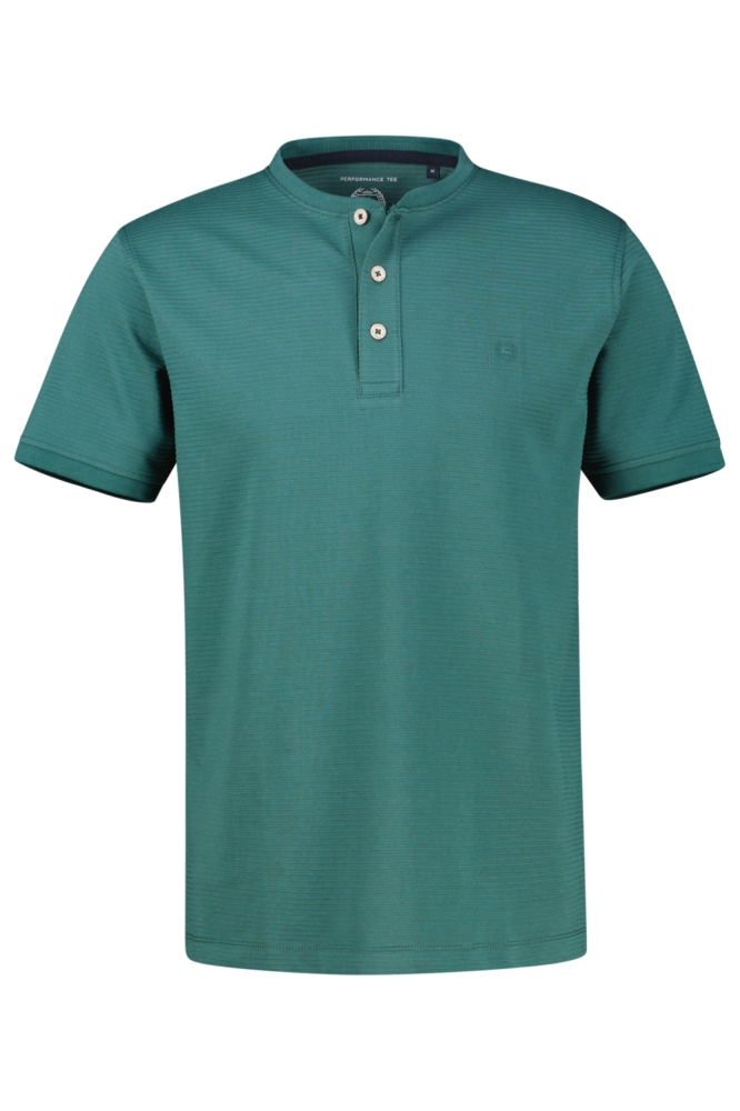 Lerros groene heren t-shirt | Vooraanzicht