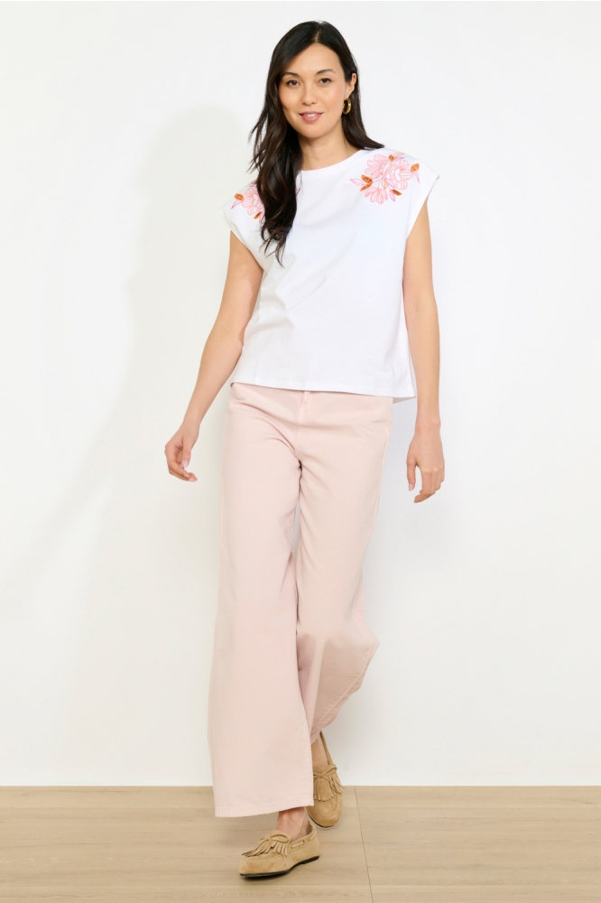 LolaLiza witte dames t-shirt | Model