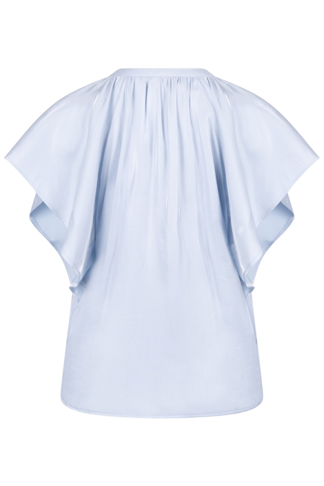 Nukus blauwe dames blouse | Achteraanzicht