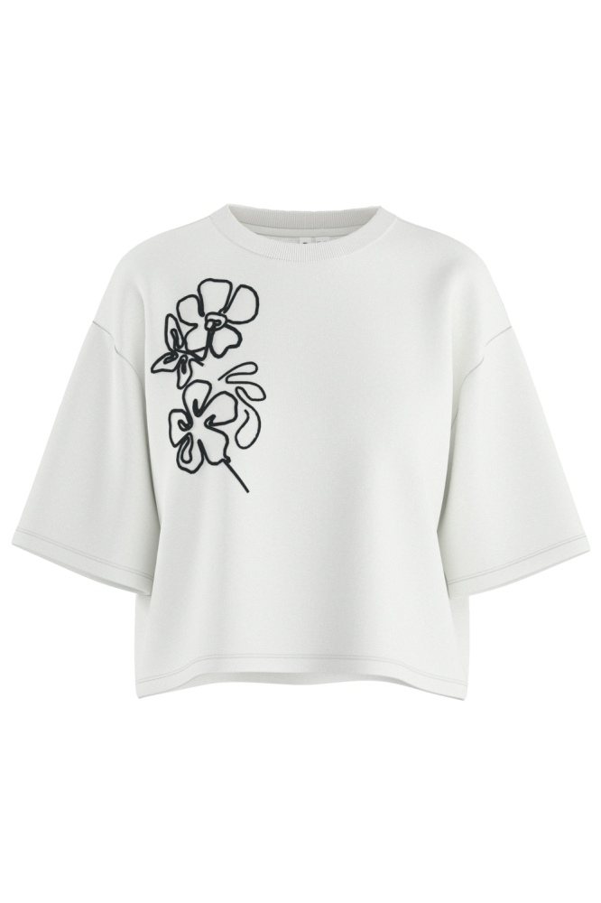 Hypedrop witte dames t-shirt | Vooraanzicht