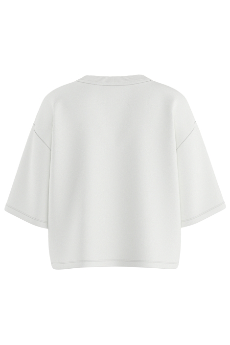 Hypedrop witte dames t-shirt | Achteraanzicht