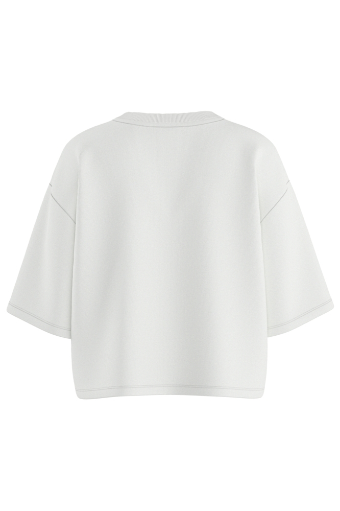 Hypedrop witte dames t-shirt | Achteraanzicht