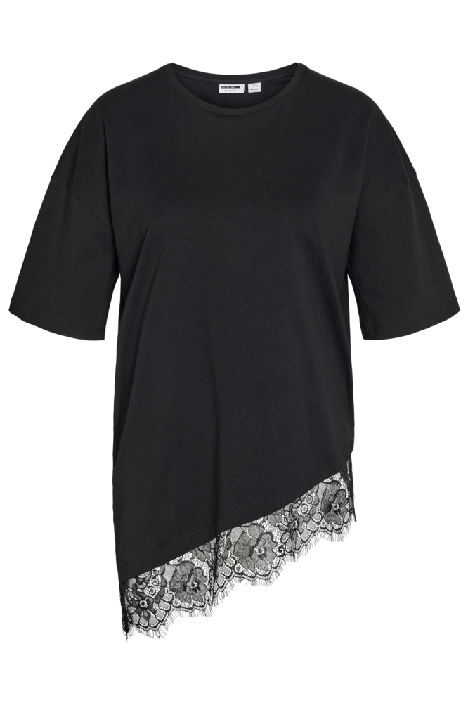 Noisy may zwarte dames t-shirt | Vooraanzicht