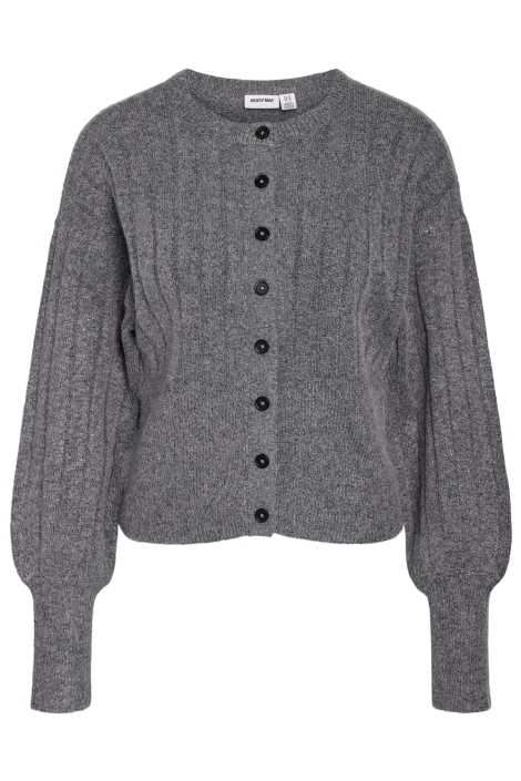 Noisy may grijze dames vest | Vooraanzicht