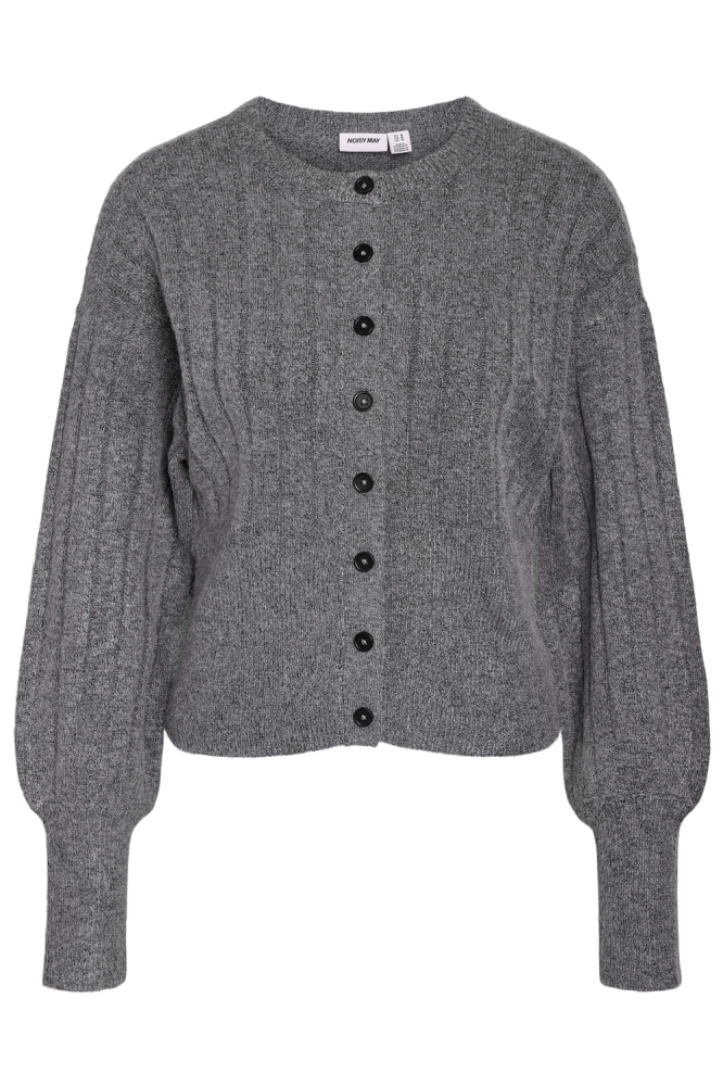 Noisy may grijze dames vest | Vooraanzicht