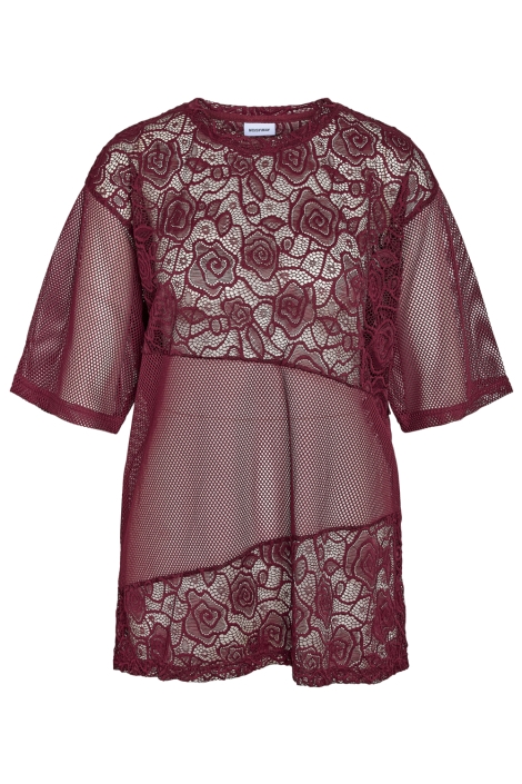 Noisy may bordeaux dames t-shirt | Vooraanzicht