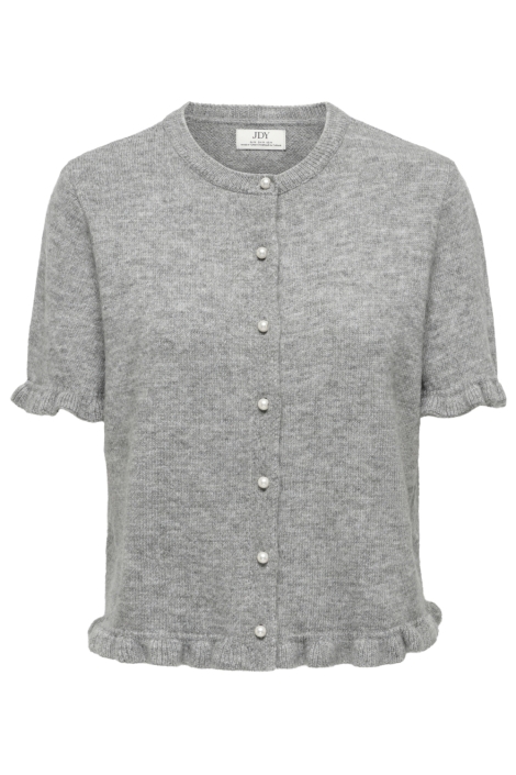 Jacqueline de Yong grijze dames vest | Vooraanzicht