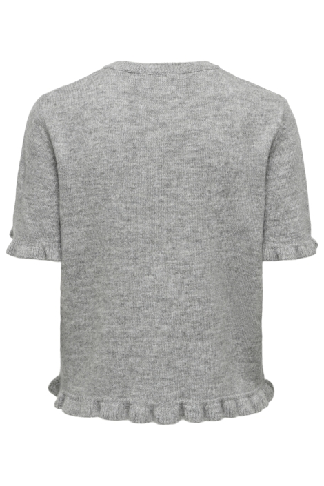 Jacqueline de Yong grijze dames vest | Achteraanzicht