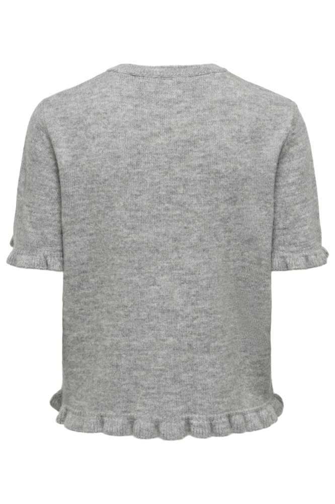 Jacqueline de Yong grijze dames vest | Achteraanzicht