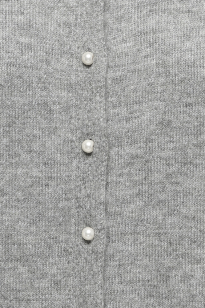 Jacqueline de Yong grijze dames vest | Close up