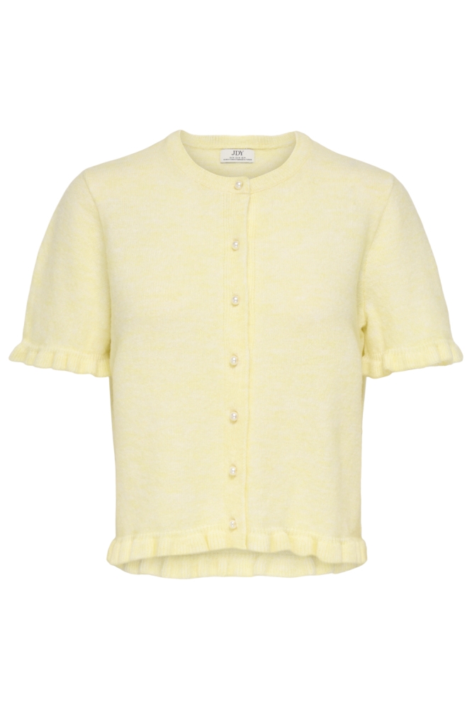 Jacqueline de Yong gele dames vest | Vooraanzicht