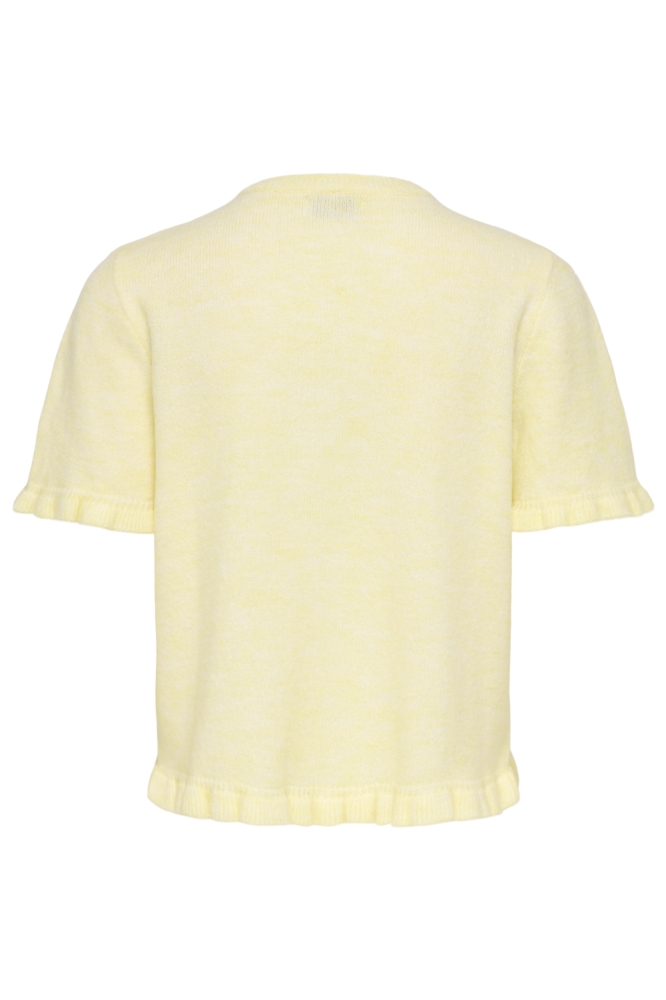 Jacqueline de Yong gele dames vest | Achteraanzicht