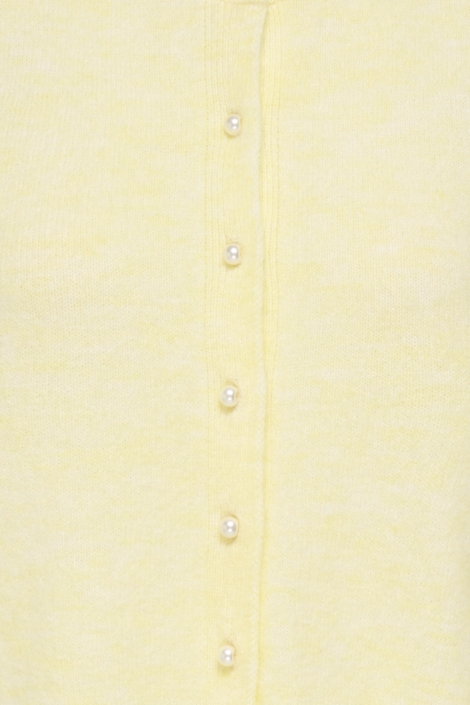 Jacqueline de Yong gele dames vest | Close up