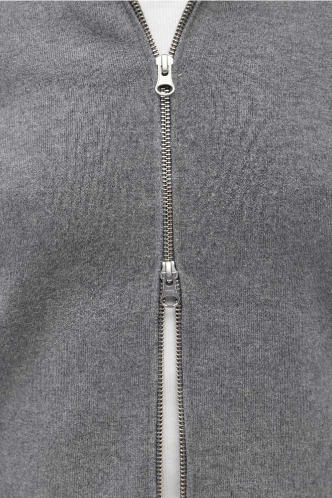 Object grijze dames vest | Close up