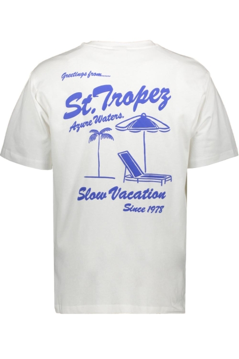 Only & Sons witte heren t-shirt | Achteraanzicht