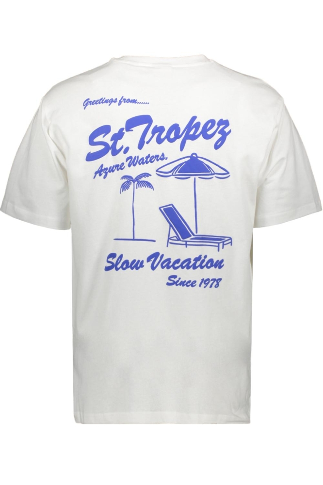 Only & Sons witte heren t-shirt | Achteraanzicht