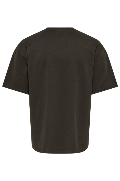 Only & Sons bruine heren t-shirt | Achteraanzicht