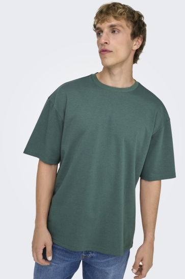 Only & Sons T-shirt ONSCASPIAN AIRFLEX BOXY SS TEE NOOS 22031940 SILVER PINE