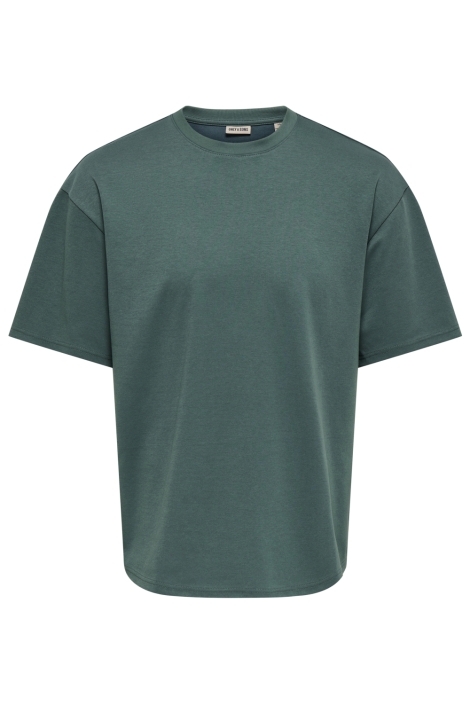 Only & Sons groene heren t-shirt | Vooraanzicht