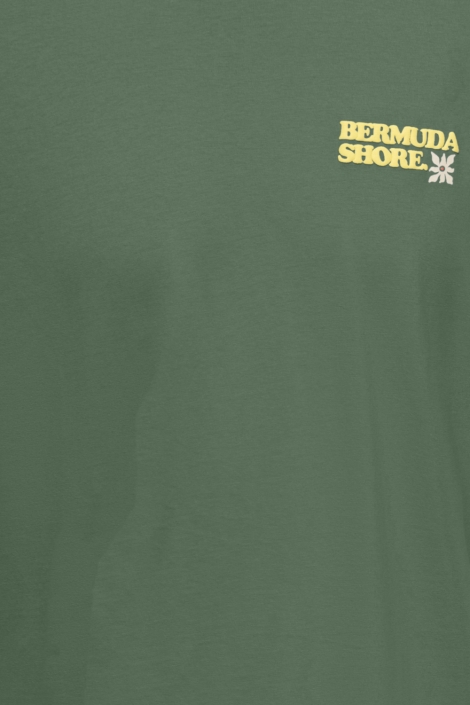 Only & Sons groene heren t-shirt | Close up