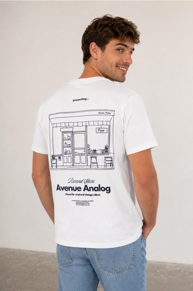Only & Sons witte heren t-shirt | Model