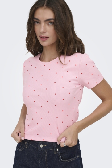 Only onlfenja s/s aop top jrs noos Roze