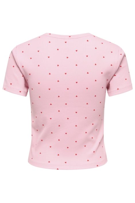Only roze dames t-shirt | Achteraanzicht