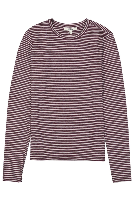 Garcia bordeaux dames t-shirt | Vooraanzicht