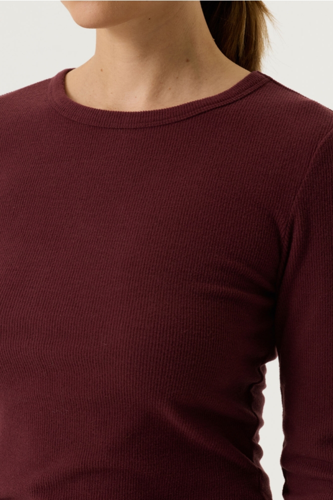 Garcia bordeaux dames t-shirt | Close up