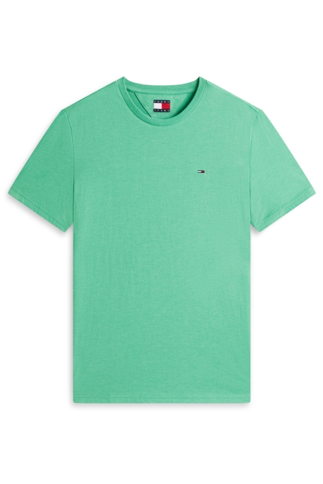 Tommy Jeans groene heren t-shirt | Vooraanzicht