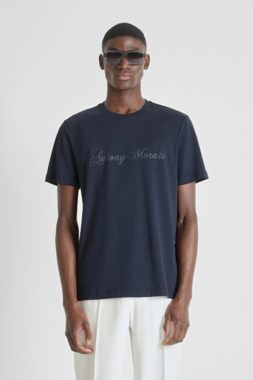 Antony Morato T-shirt REGULAR FIT MMKS02634 FA100240 7139 MARINE