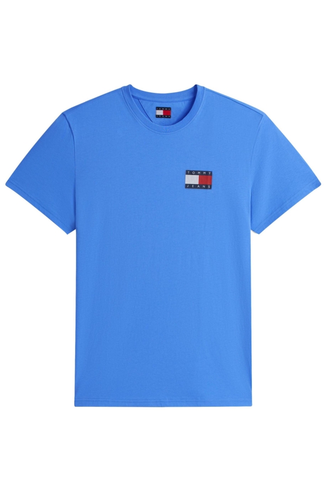 Tommy Jeans blauwe heren t-shirt | Vooraanzicht