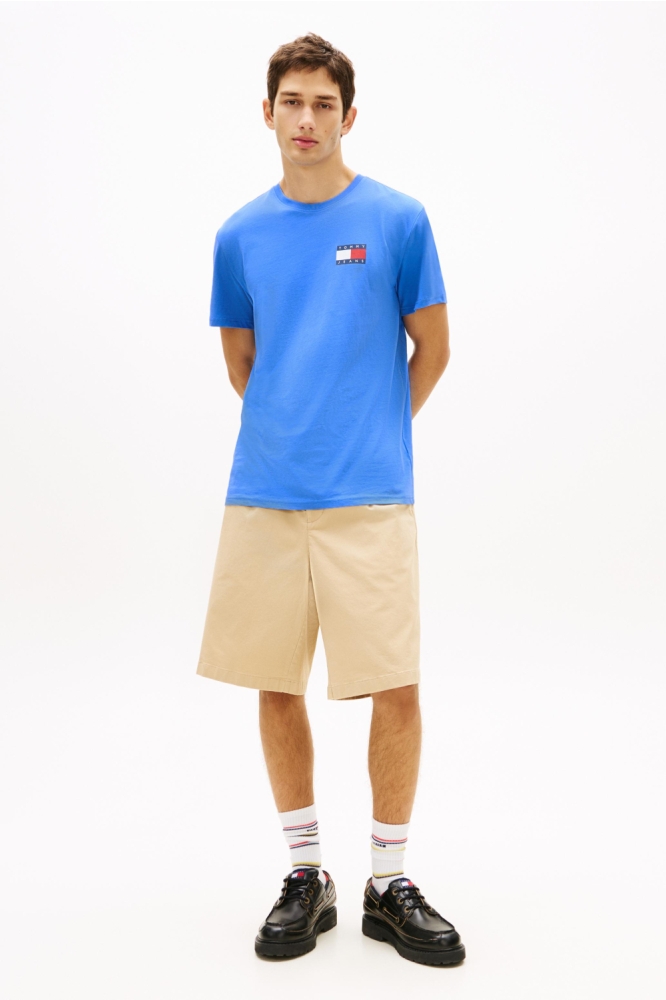 Tommy Jeans blauwe heren t-shirt | Model