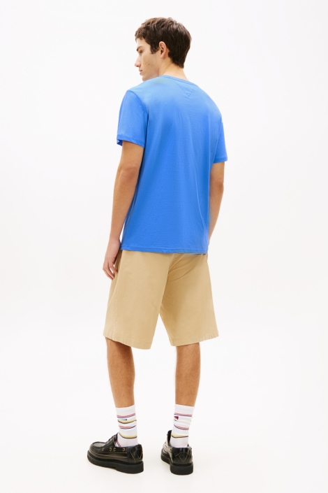 Tommy Jeans blauwe heren t-shirt | Model