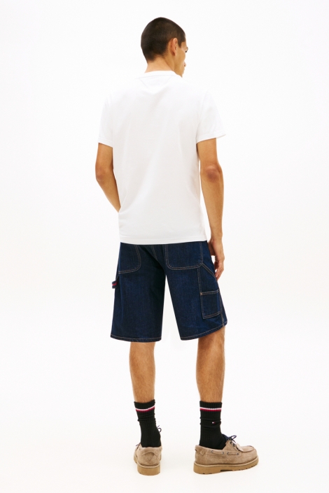 Tommy Jeans witte heren t-shirt | Model