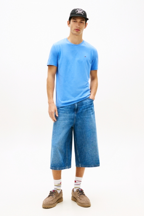 Tommy Jeans blauwe heren t-shirt | Model