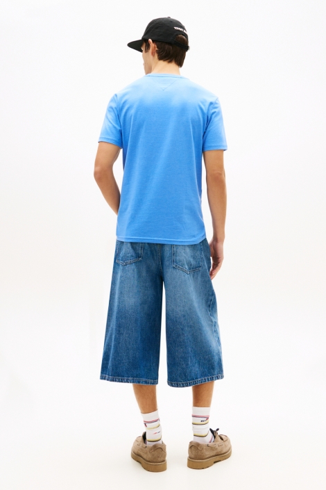 Tommy Jeans blauwe heren t-shirt | Model