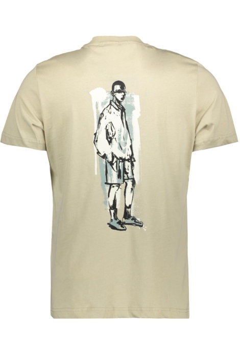 Antony Morato beige heren t-shirt | Achteraanzicht
